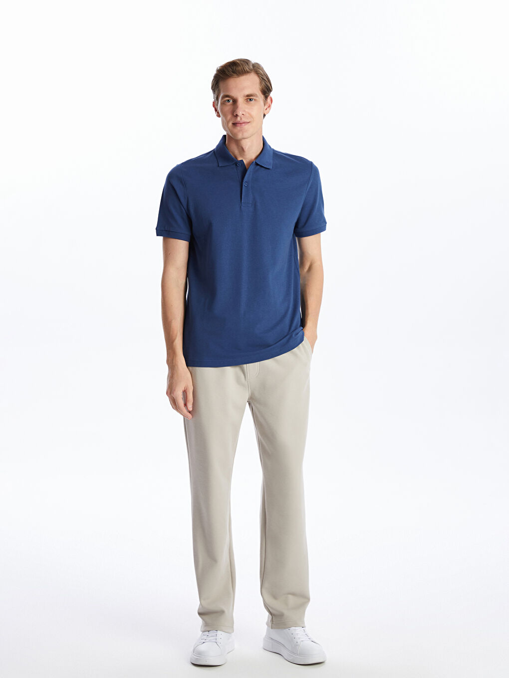 Polo Neck Short Sleeve Pike Men's T-shirt -S52213Z8-YVY Polo Neck Short Sleeve Pike Men's T-shirt -S52213Z8-YVY