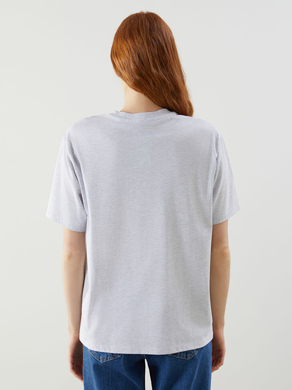 LC WAIKIKI Crew Neck Montreal Printed Oversize Women's T