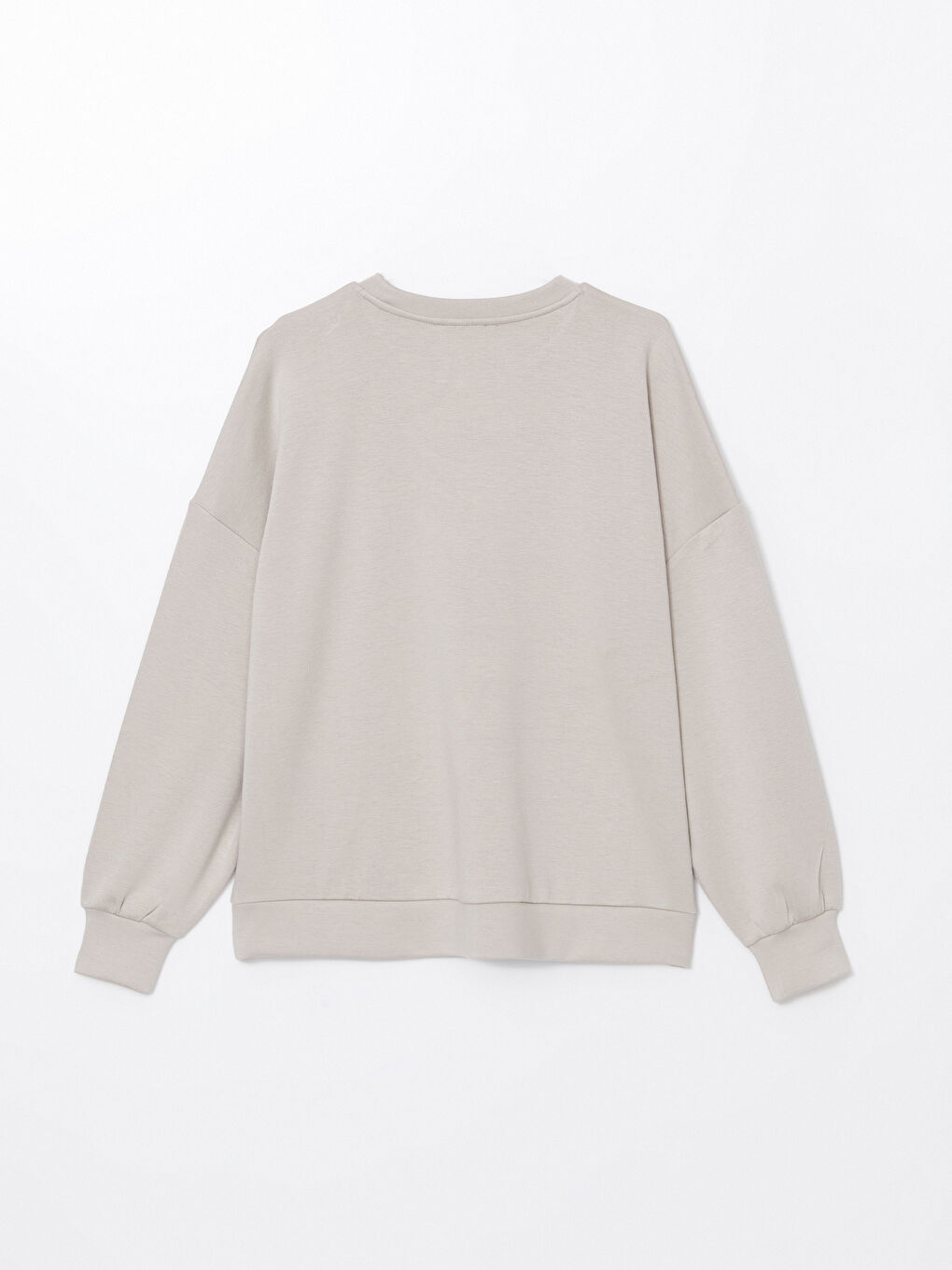 Crew Neck Printed Oversize Women's Sweatshirt -S52296Z8-FMC Crew Neck Printed Oversize Women's Sweatshirt -S52296Z8-FMC