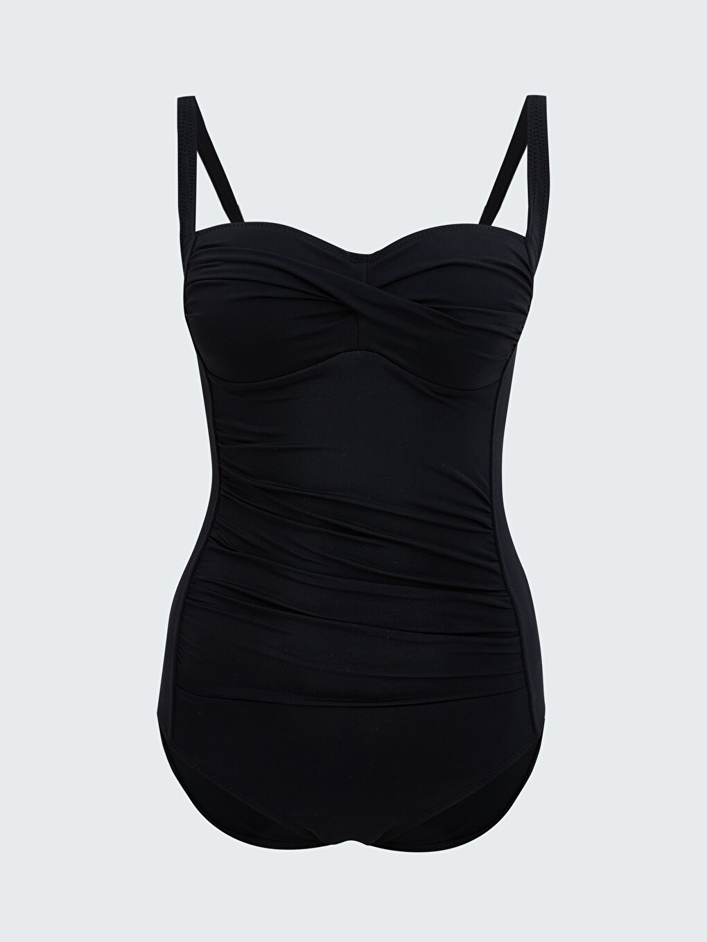 LC WAIKIKI Stitched Padded Ruched Detail Women's Swimsuit -S54223Z8-CVL