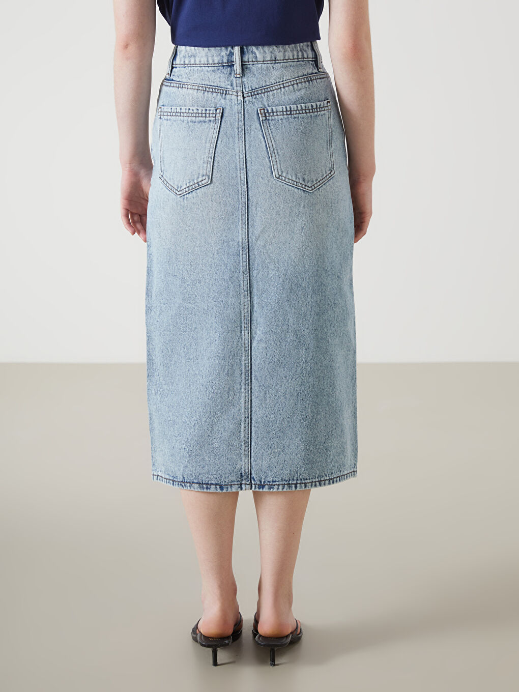 Standard Fit Women's Jean Skirt -S54881Z8-507 - S54881Z8-507