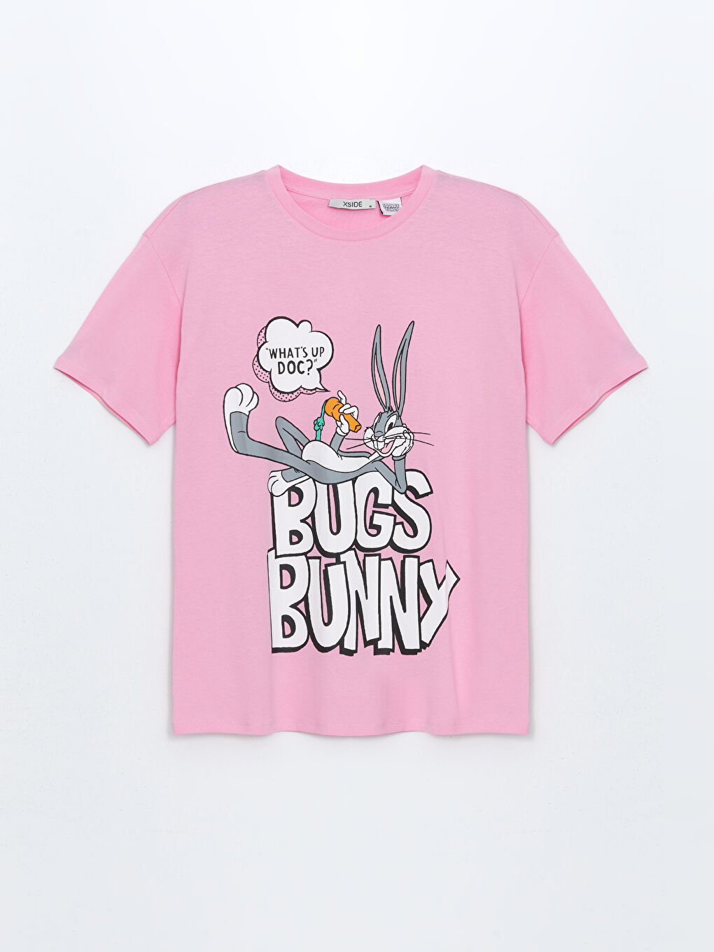 Crew Neck Bugs Bunny Printed Short Sleeve Women's T-Shirt