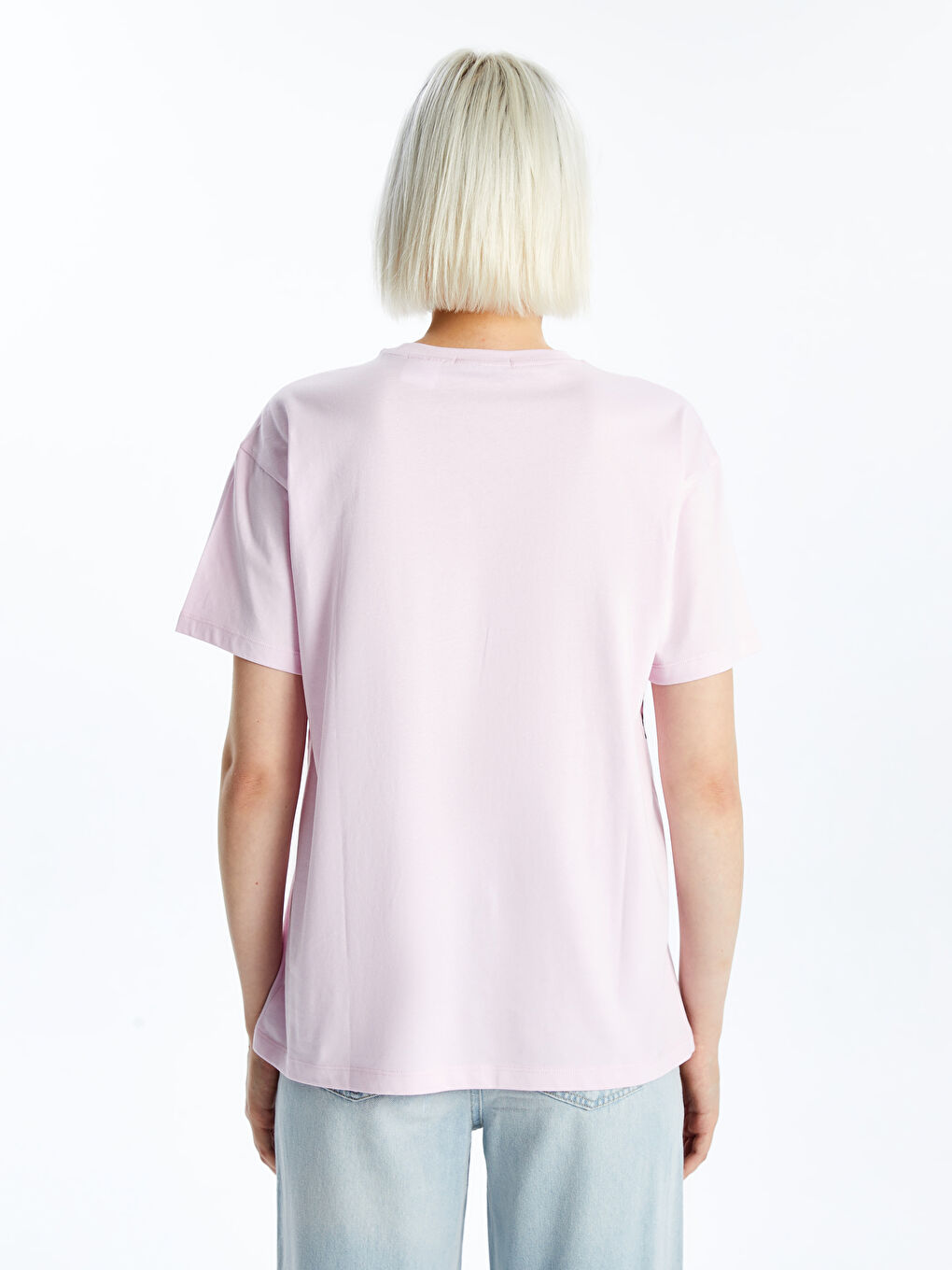 Crew Neck Lilo & Stitch Printed Women's T-Shirt -S54990Z8