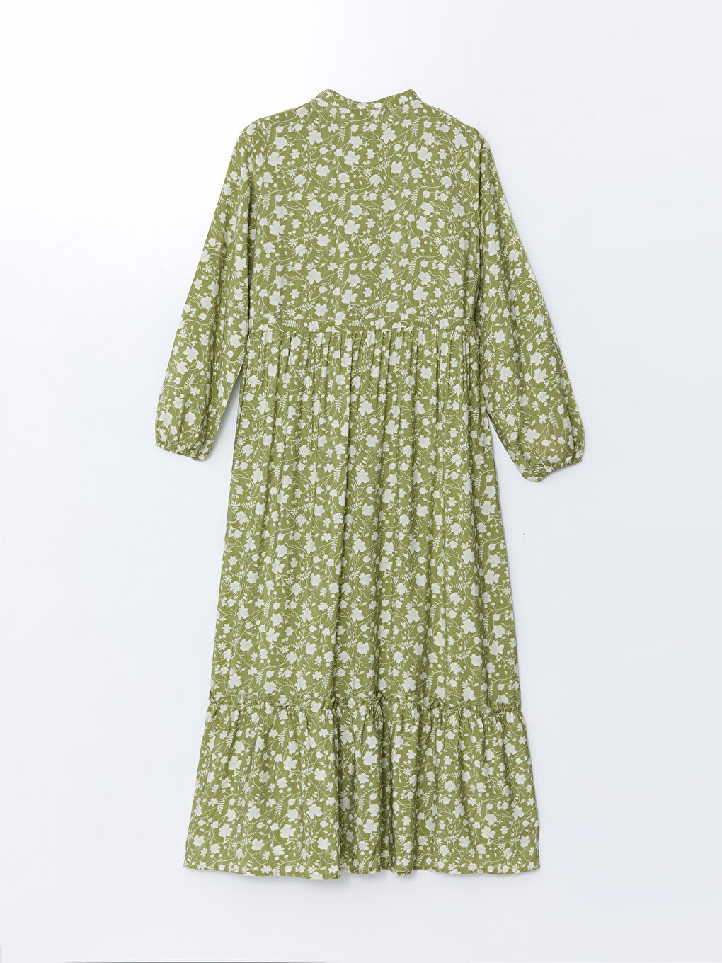 LC WAIKIKI Grandad Collar Patterned Women's Dress -S55575Z8