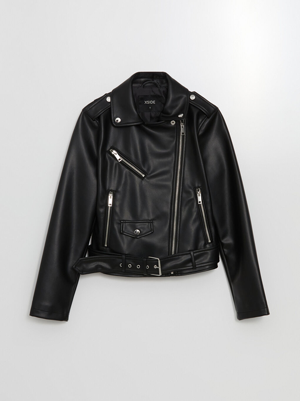 ジャケット・アウター REVERSIBLE FAKE LEATHER JACKET ROUGH. Reversible Leather Jacket | Black | FARFETCH JO