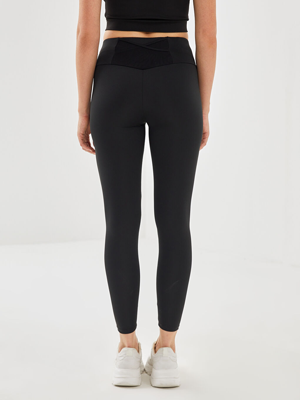 Women's Elastic Waist Sport Leggings -S56337Z8-CVL - S56337Z8-CVL - LC  Waikiki