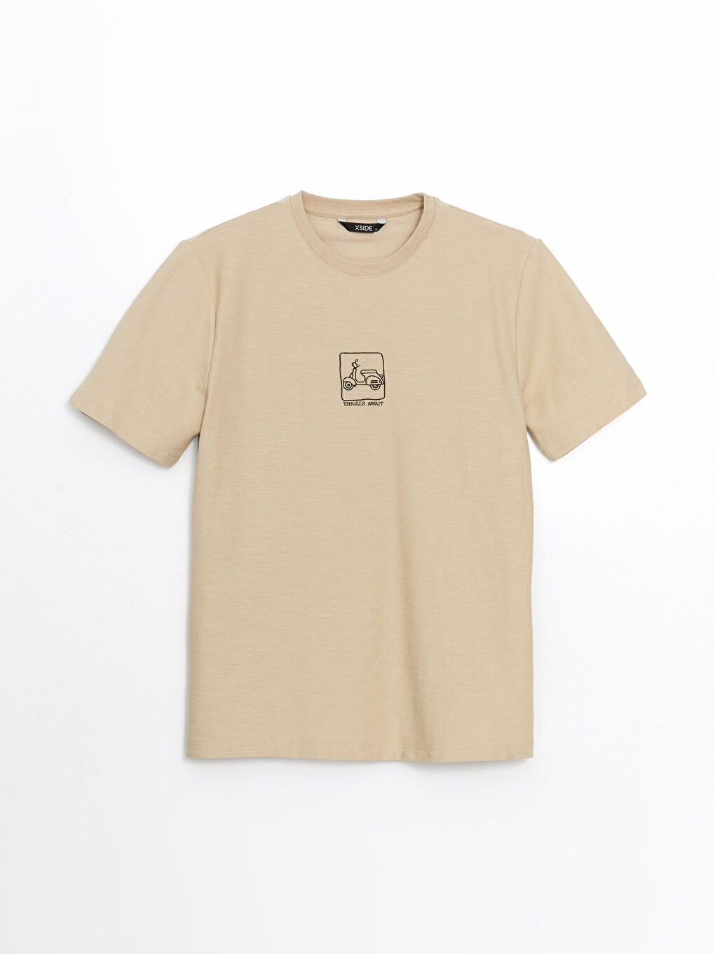 Crew Neck Embroidered Men's T-Shirt -S56396Z8-VGK - S56396Z8