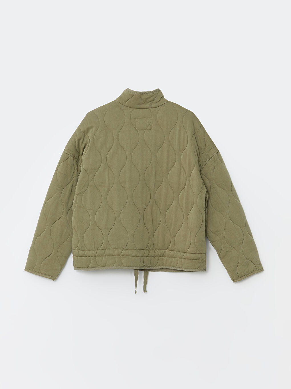 Stand Collar Quilted Oversize Women's Puffer Jacket