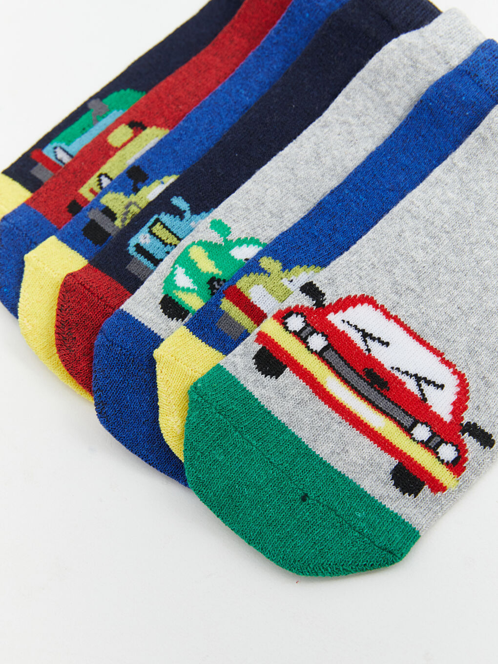 Patterned Boy's Booties Socks 7 Pieces -S59991Z4-K00