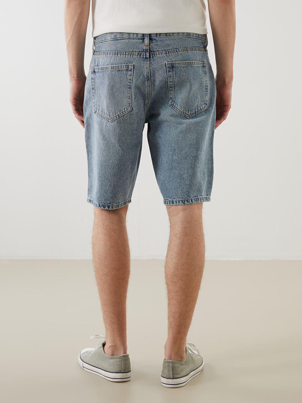 Slim Fit Men's Denim Shorts -S5AI08Z8-H45 - S5AI08Z8-H45