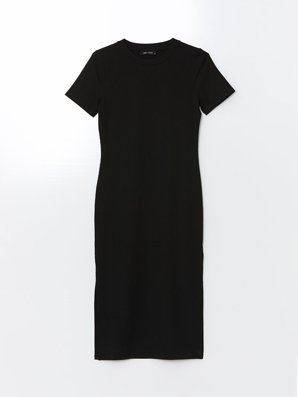 Women's Crew Neck Straight Bodycon Dress -S5AO24Z8-CVL