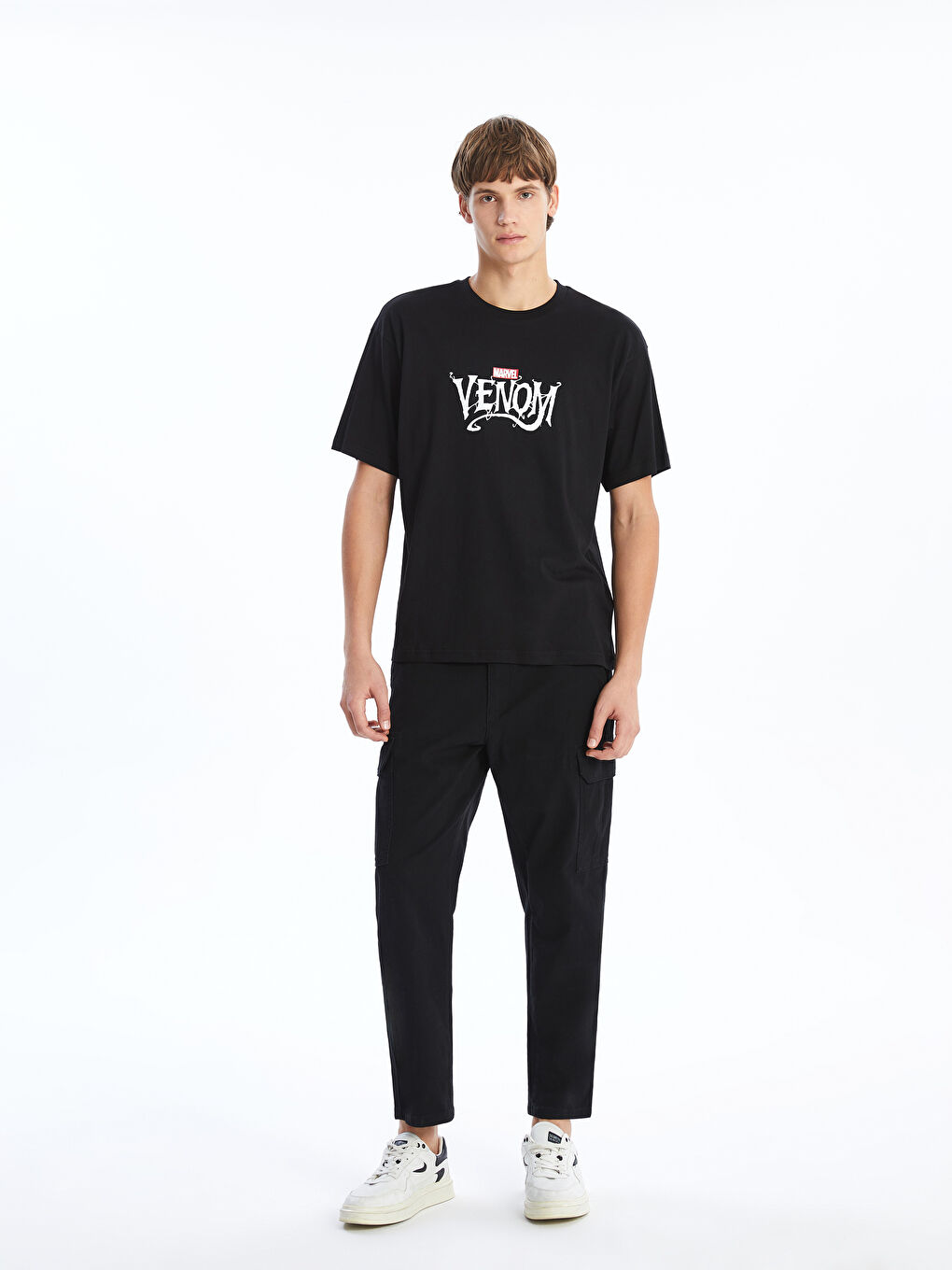 XSIDE Crew Neck Short Sleeve Venom Printed Jersey Men's T