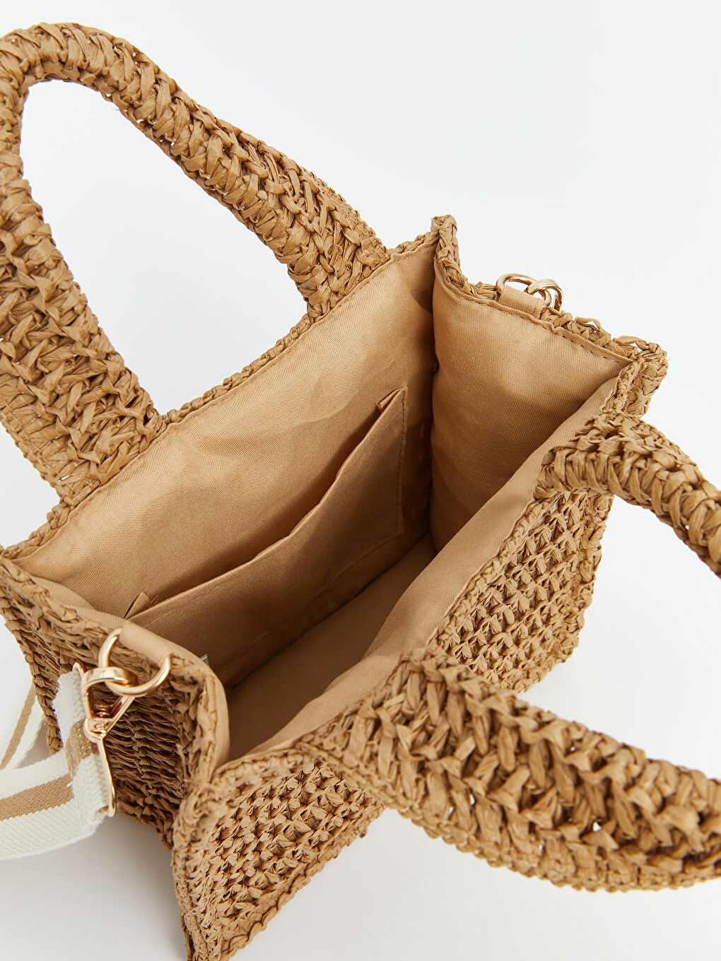 Adjustable Strap Women's Straw Shoulder Bag -S5CR05Z8-QPX
