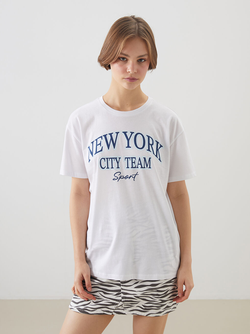 新品 BRIEFING SIDE LOGO LINE CREW NECK XL