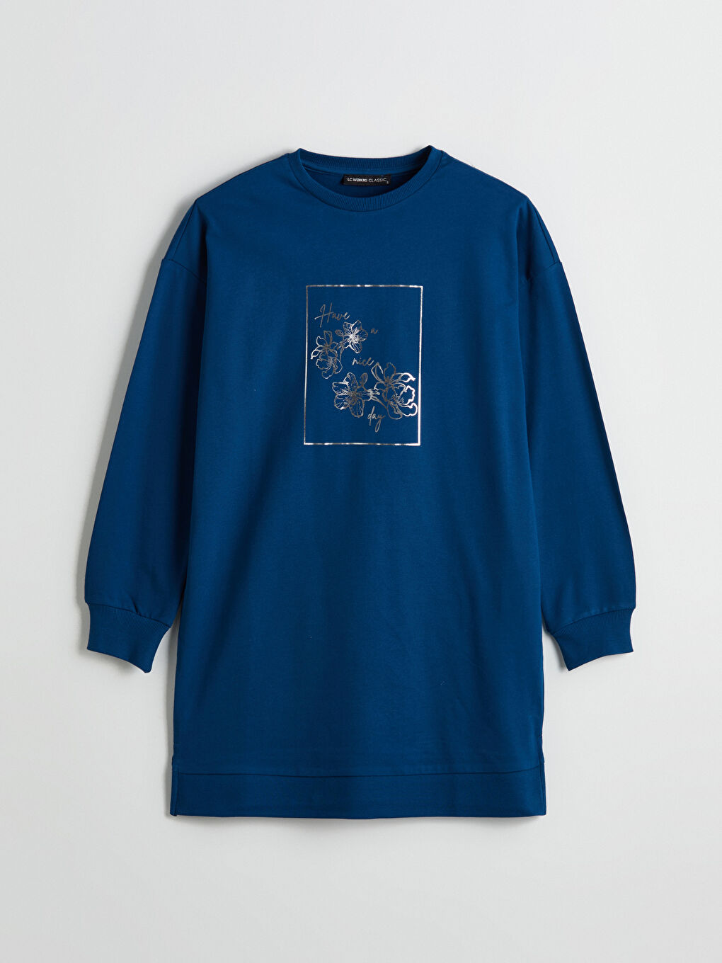 Printed Oversized Women's Sweatshirt Tunic -S5EC29Z8-HQQ
