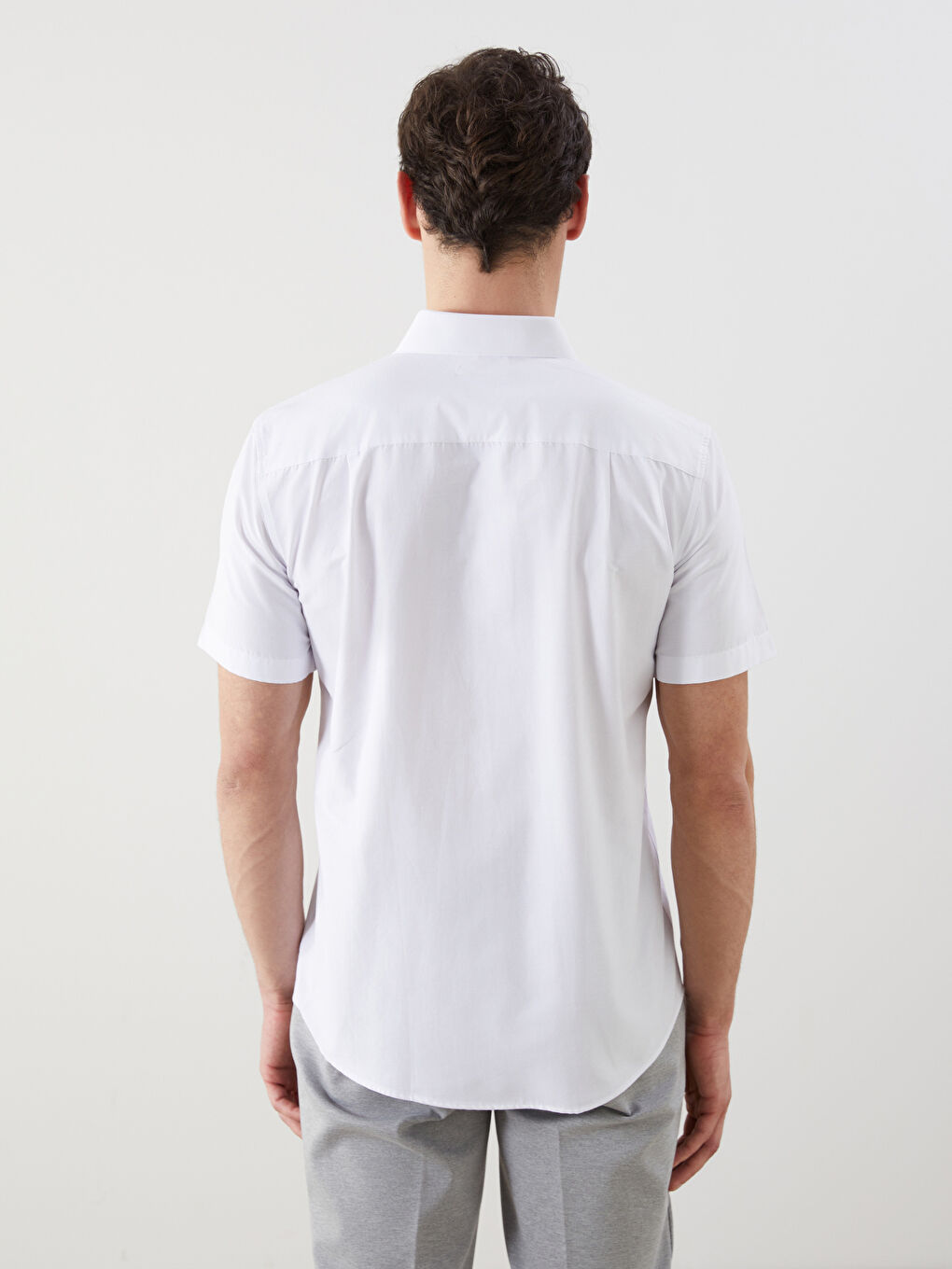 エンライトメント ENLIGHTENMENT L/Sシャツ （ホワイト） Men's White Slim Fit Long Sleeve Wide Collar Shirt - Wessi