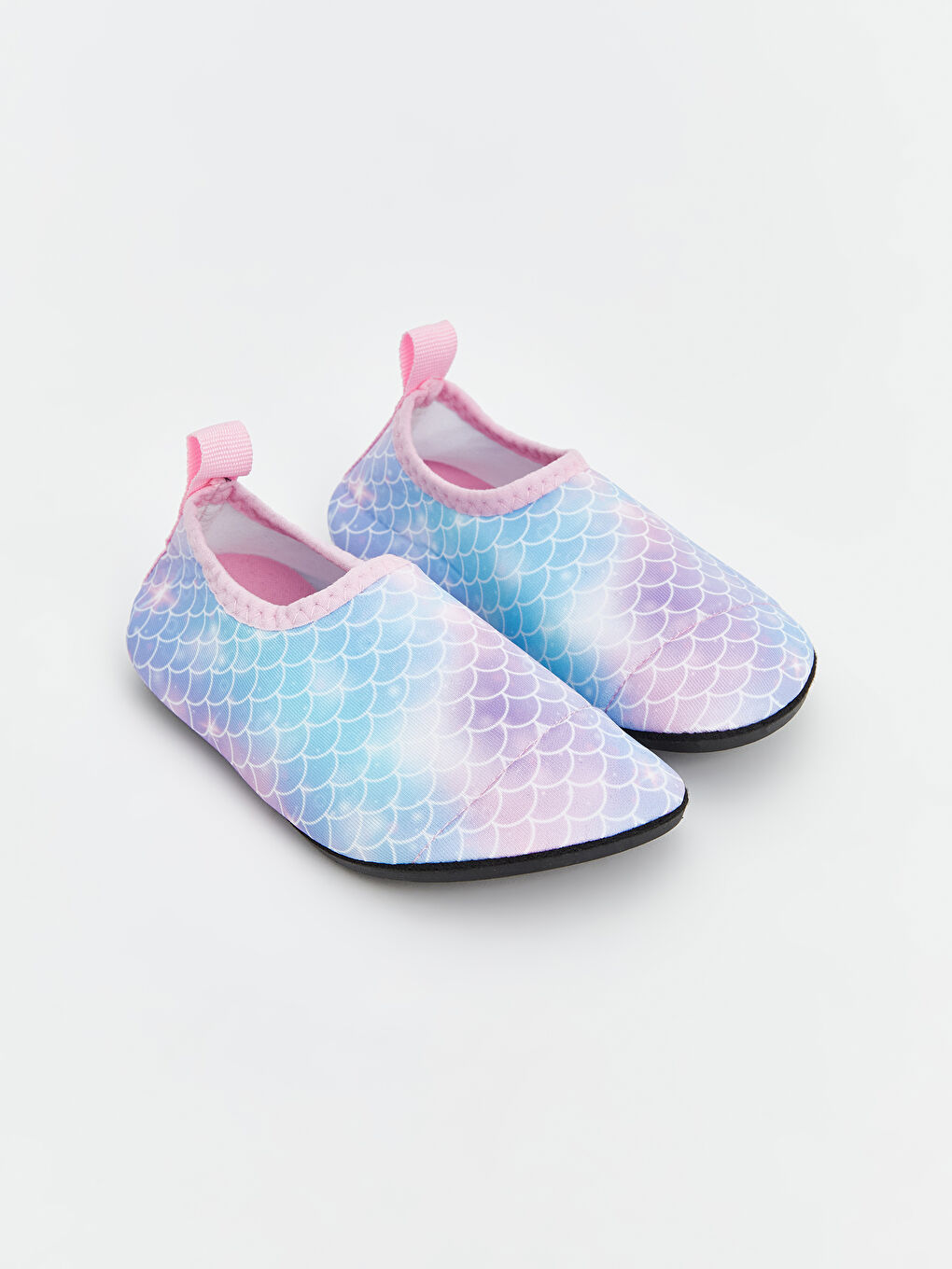 Lc Waikiki Girls Mermaid Slippers Patterned Girls' Aqua Shoes