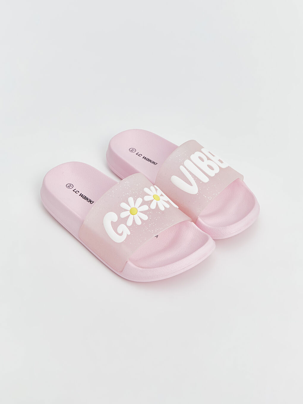 LC WAIKIKI Floral Printed Girls' Slippers -S5EN31Z4-CRC S5EN31Z4
