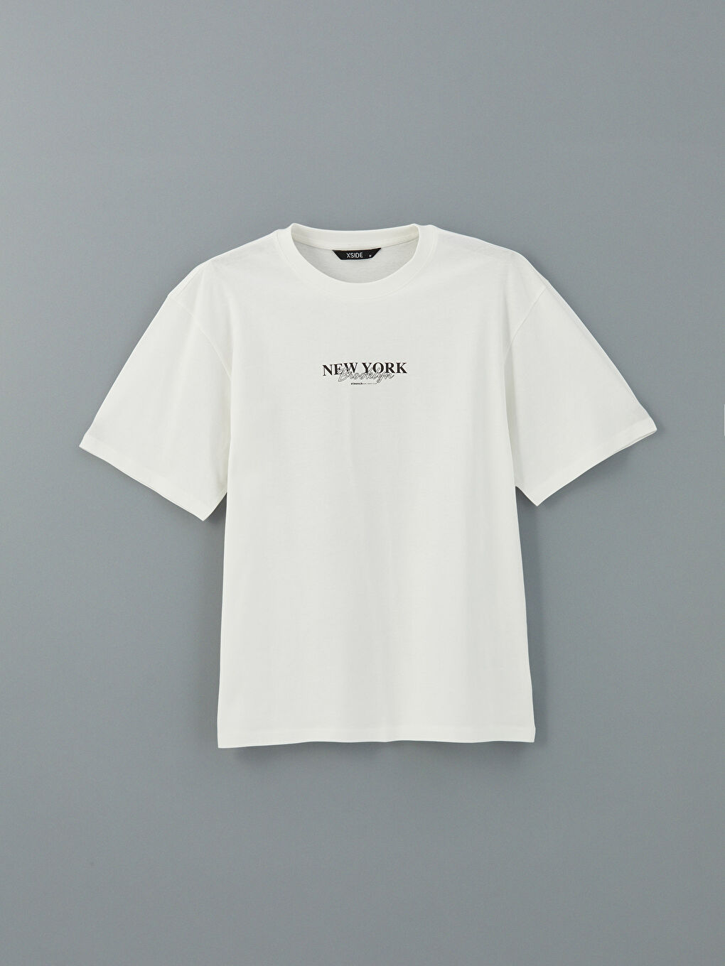 Crew Neck Printed Men's T-Shirt -S5IL26Z8-Q6K - S5IL26Z8-Q6K