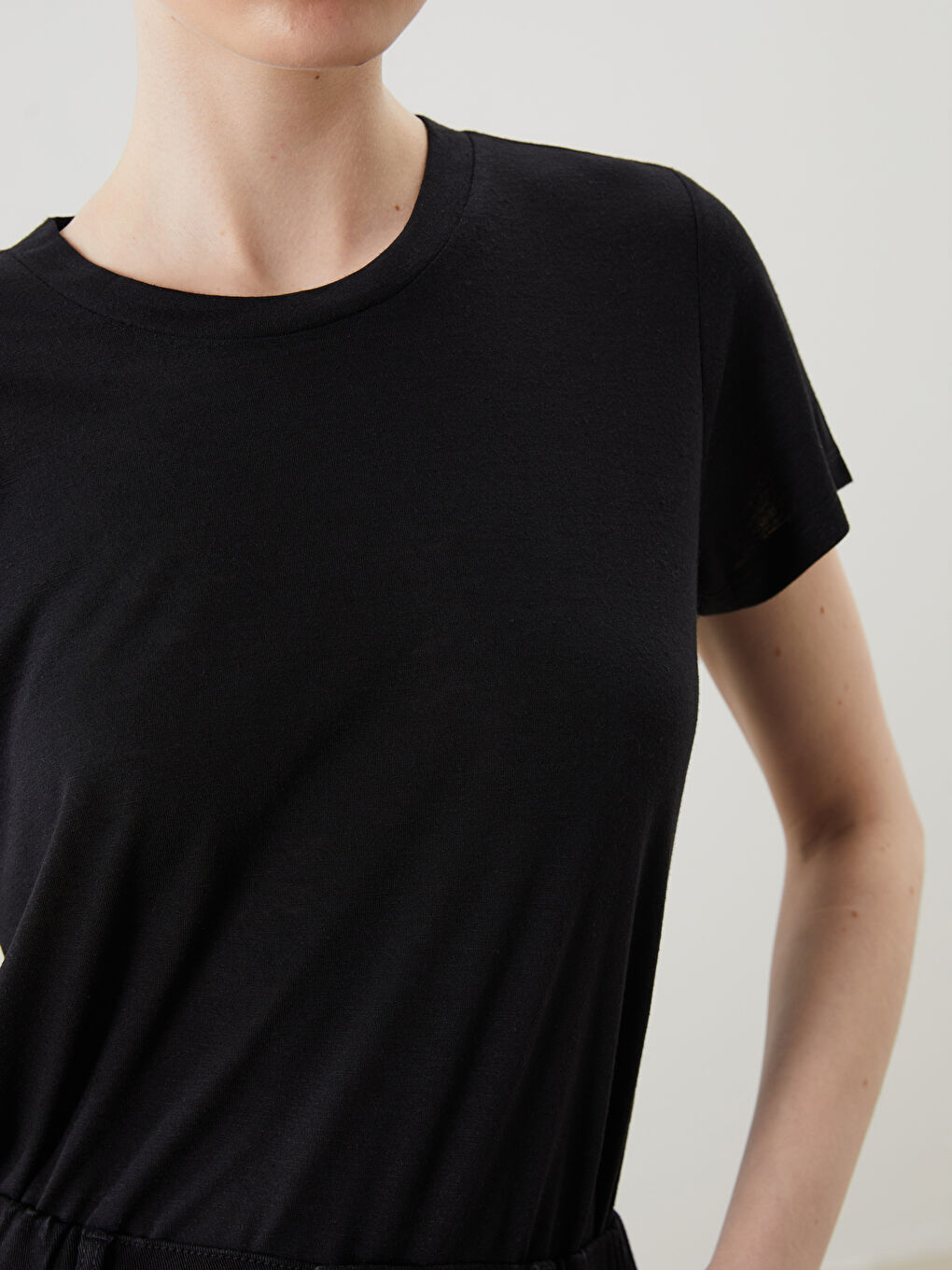 Woman BLACK T-Shirt -S5FP52Z8-CVL - S5FP52Z8-CVL - LC Waikiki