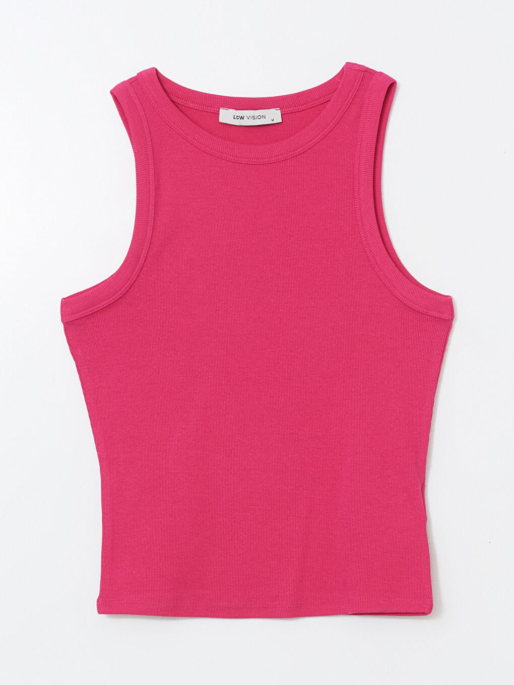 Crew Neck Textured Women's Tank Top -S5GC35Z8-H4K - S5GC35Z8