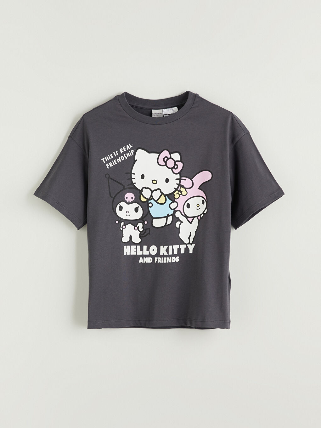 ぶるぅ♪ 6/22 LC WAIKIKI Футболка с круглым вырезом и принтом Хелло Китти