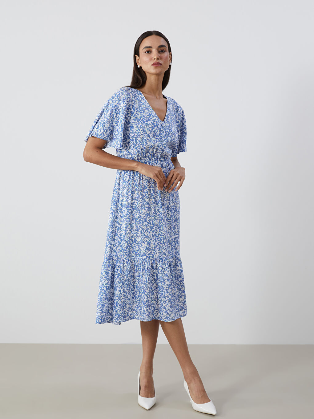 Woman BLUE Dress -S5GO72Z8-LQQ - S5GO72Z8-LQQ - LC Waikiki