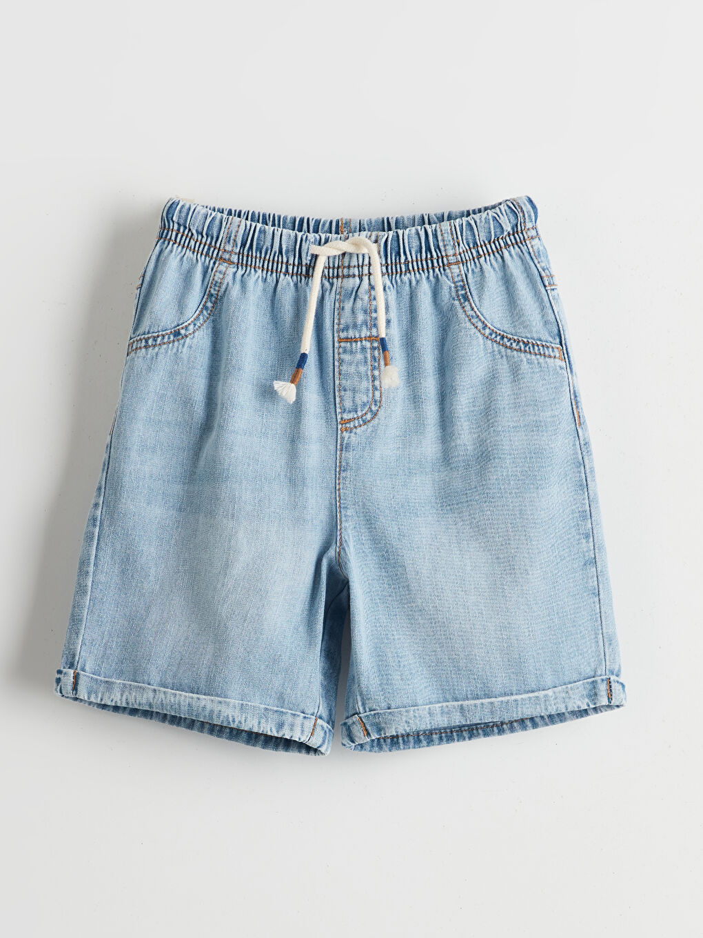 LC WAIKIKI Boys' Elastic Waist Denim Shorts -S5H518Z1-311