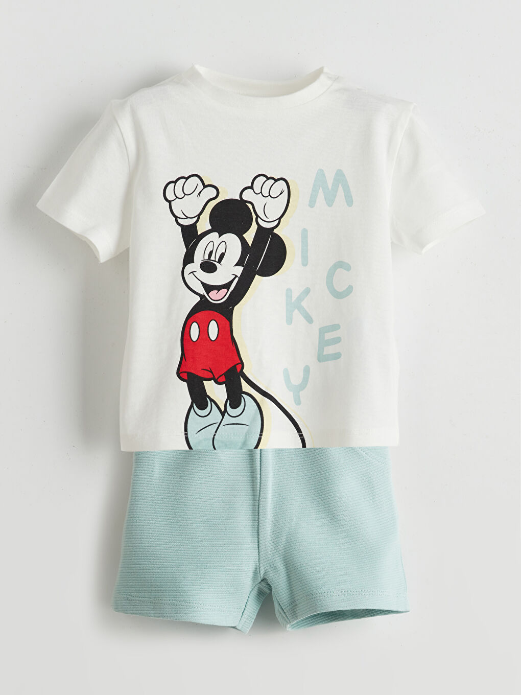 LC WAIKIKI Mickey Mouse Printed Baby Boys' T-Shirt and Shorts Pack  -S5HM87Z1-FDV S5HM87Z1-FDV LC Waikiki