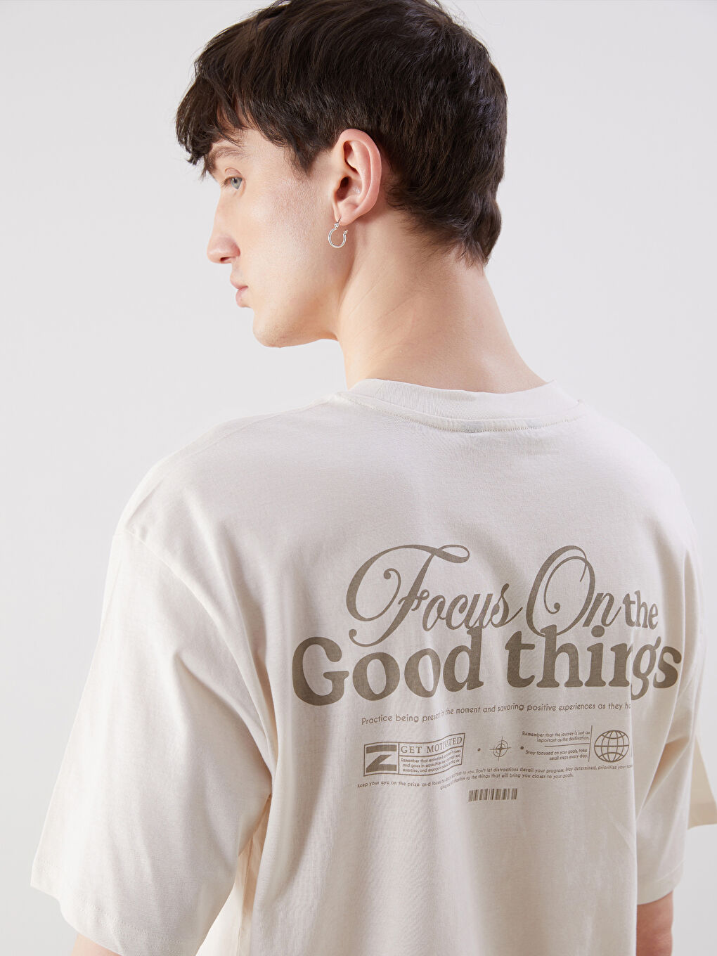 Crew Neck Printed Jersey Men's T-Shirt -S5IL45Z8-Z6T