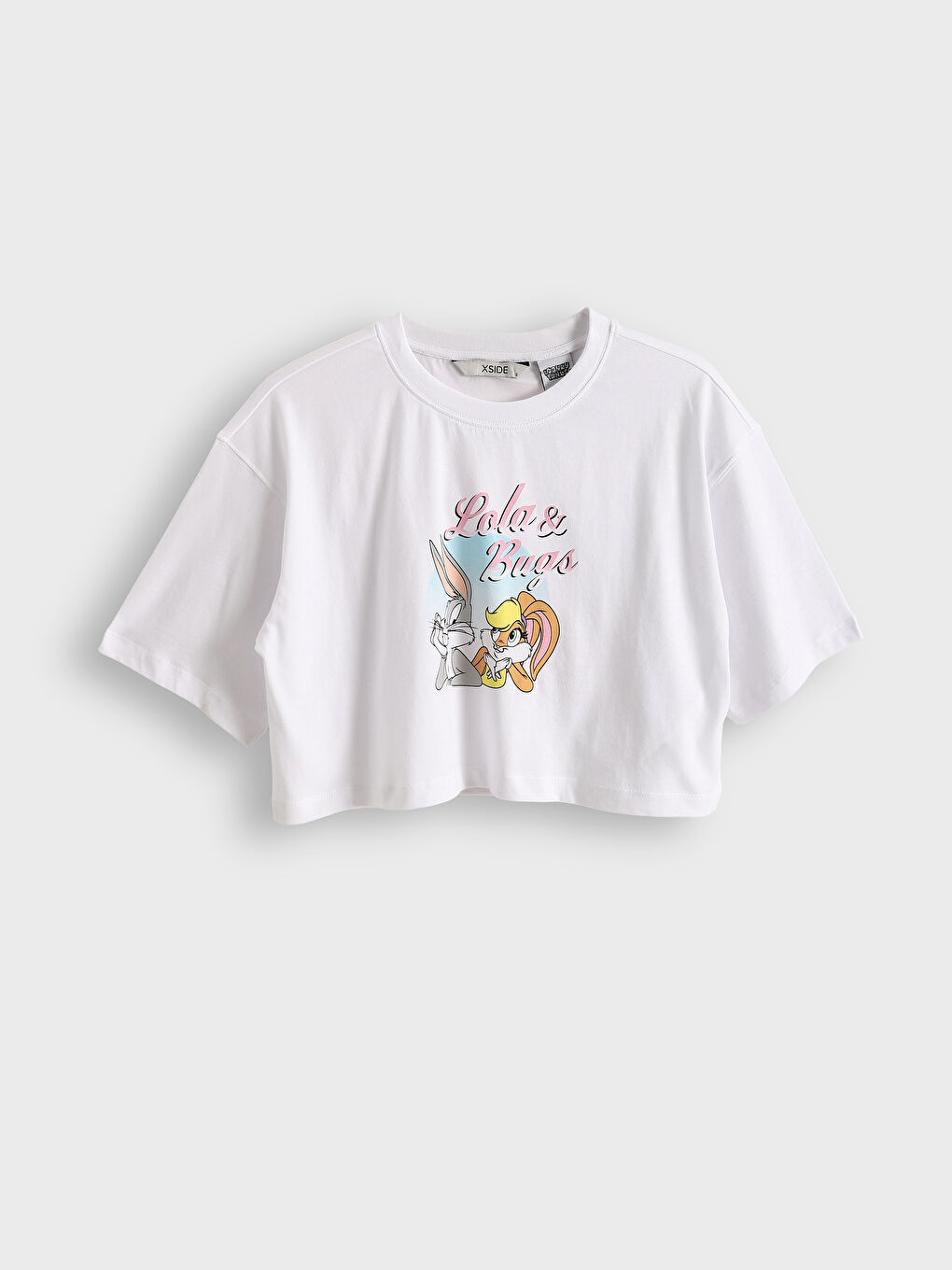 ホワイトTee レッド　ストラップ RODEO CROWNS WIDE BOWL | T/F スリーブフレアトトップス (T