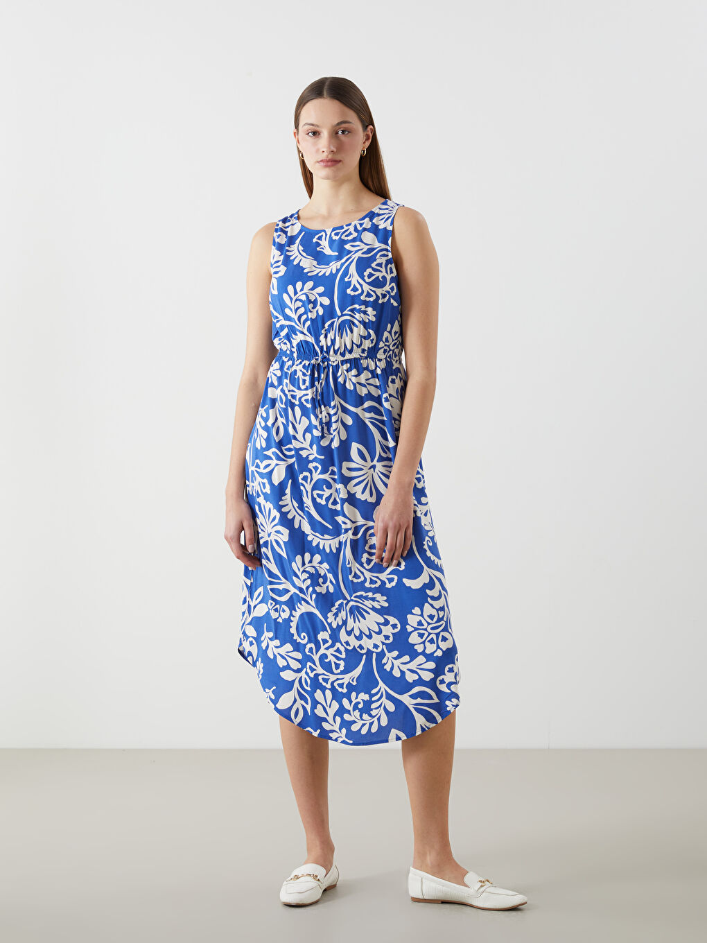Floral Ruched Women's Dress -S5IY99Z8-LQQ - S5IY99Z8-LQQ