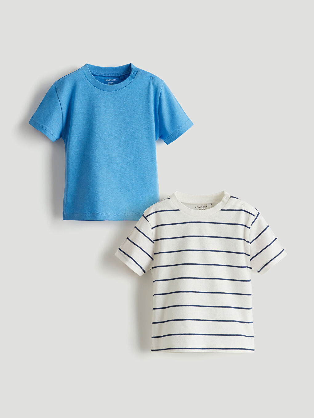 LC WAIKIKI Crew Neck Striped Baby Boys' T-Shirt Pack -S5J760Z1