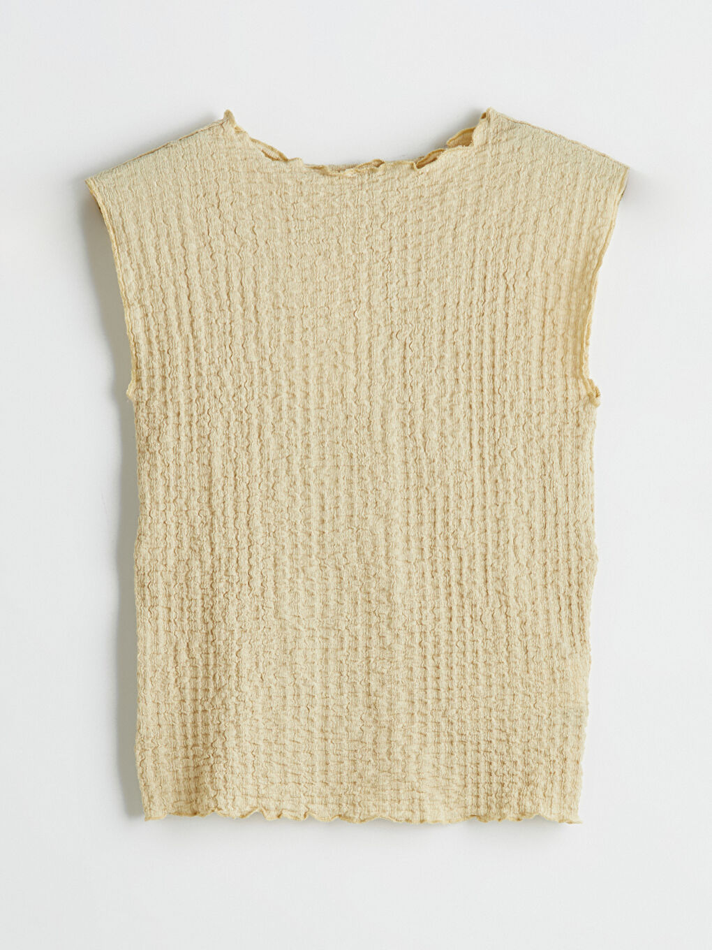 好評 Crop Textured Neck Crew Women'S -S5KP16Z8-FMD T-Shirt その他