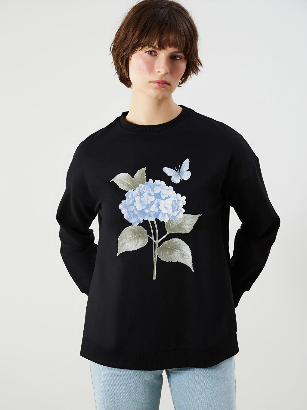 LC WAIKIKI Woman BLACK Sweatshirt -S5M186Z8-CVL - S5M186Z8