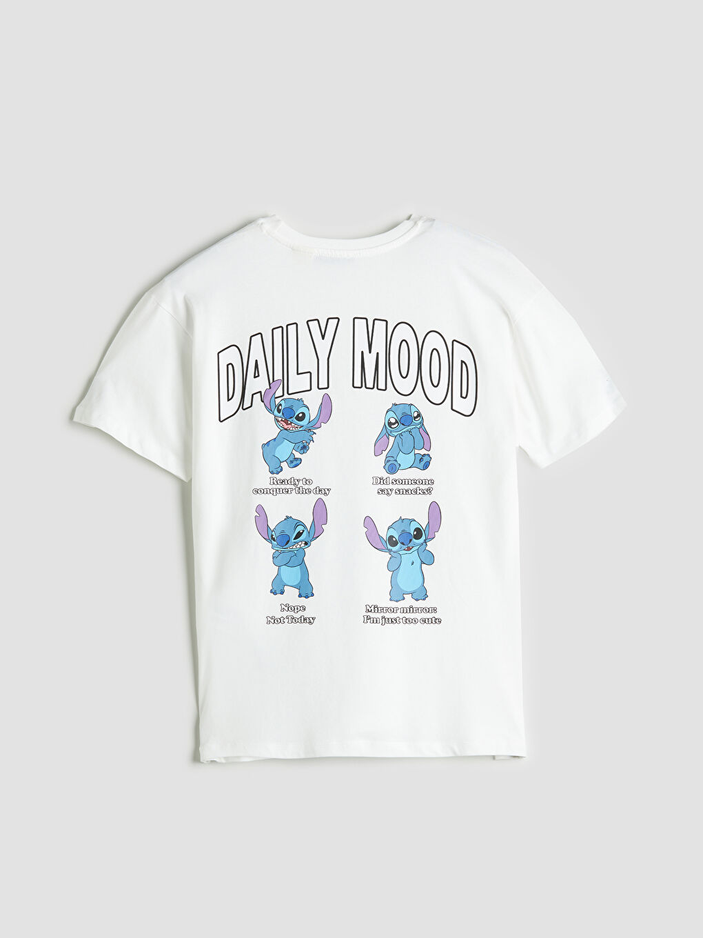 クラシック Lilo Neck Crew & -S5OY38Z8 T-Shirt Women's Printed Stitch 靴