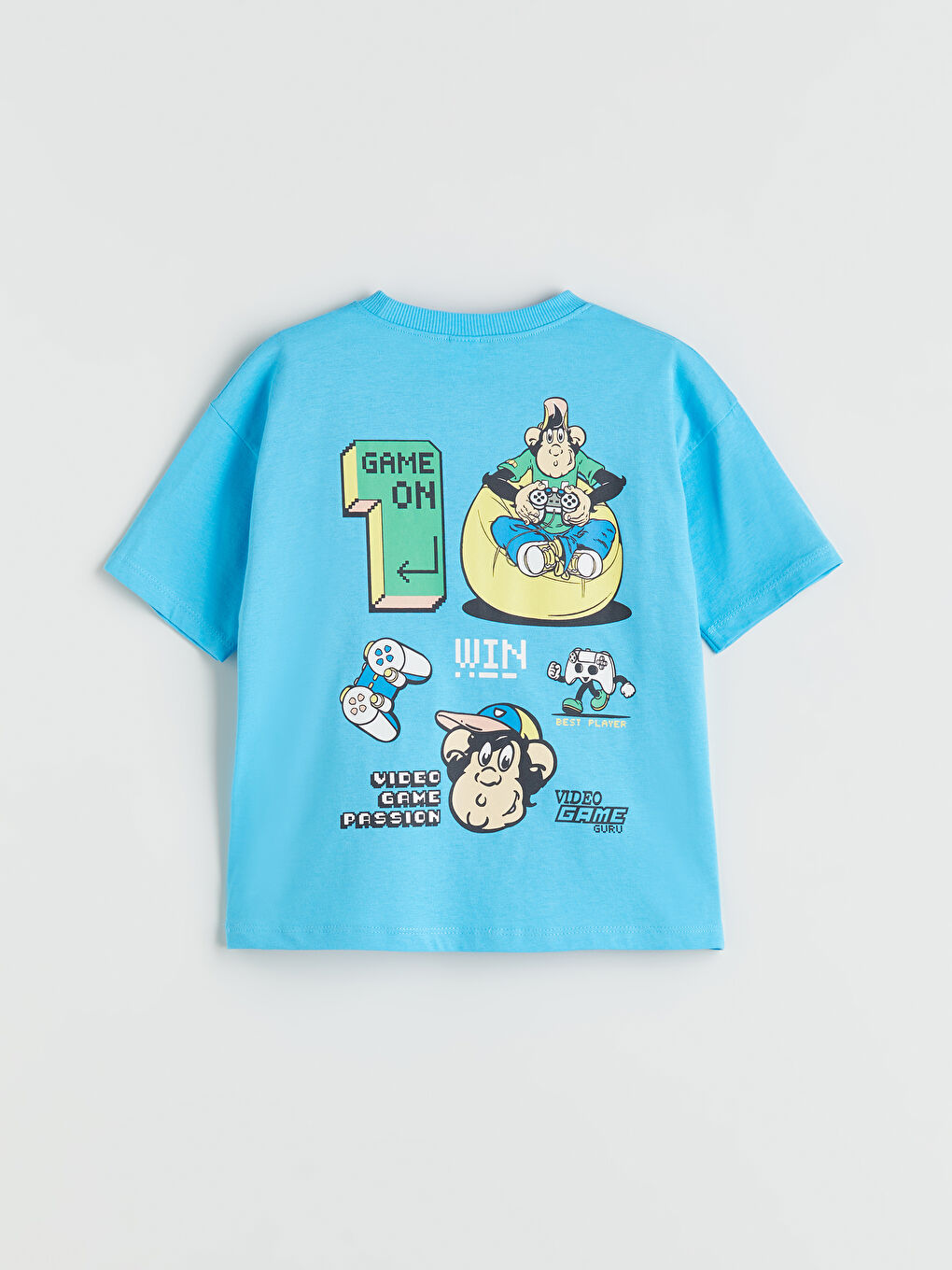 LC WAIKIKI Nostalgic Monkey Printed Boys' T-Shirt -S5QP83Z1