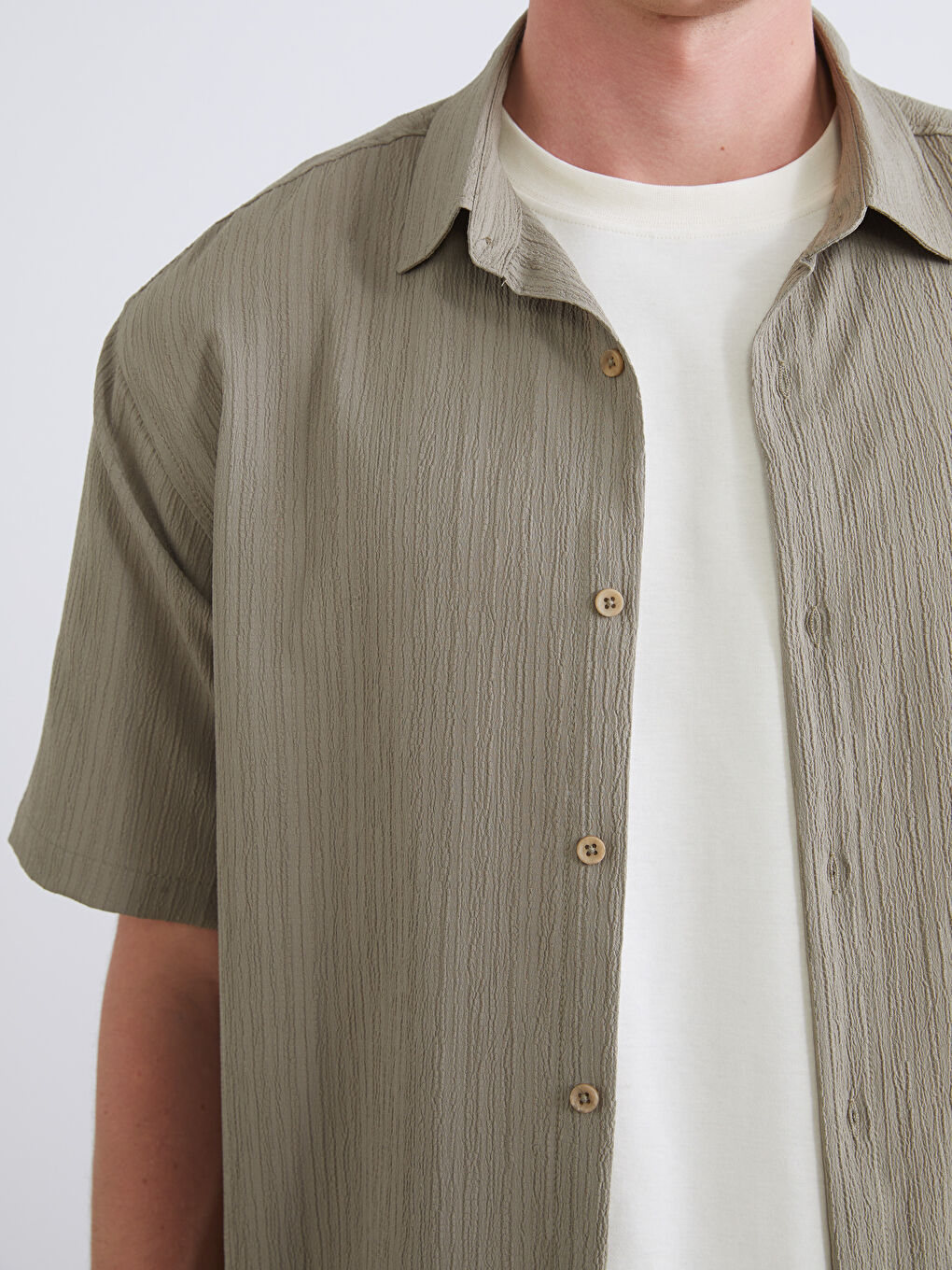 XSIDE Relaxed Fit Short Sleeve Men's Shirt -W52400Z8-GW9