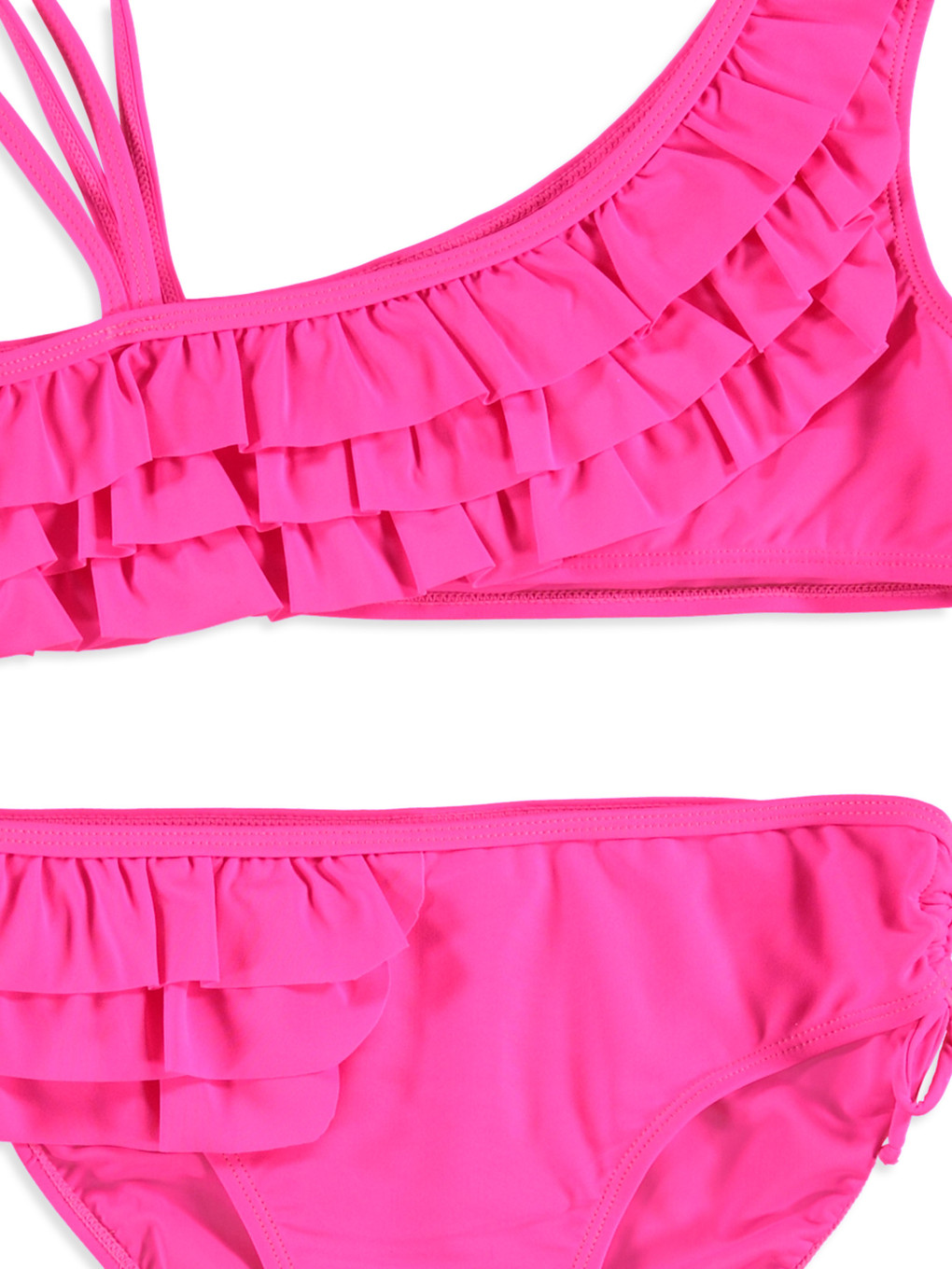 Bikini Manoush Rose Taille S - Haut Triangle Et Bas Brésilien, Motif Floral Ange, Neuf Avec étiquettes