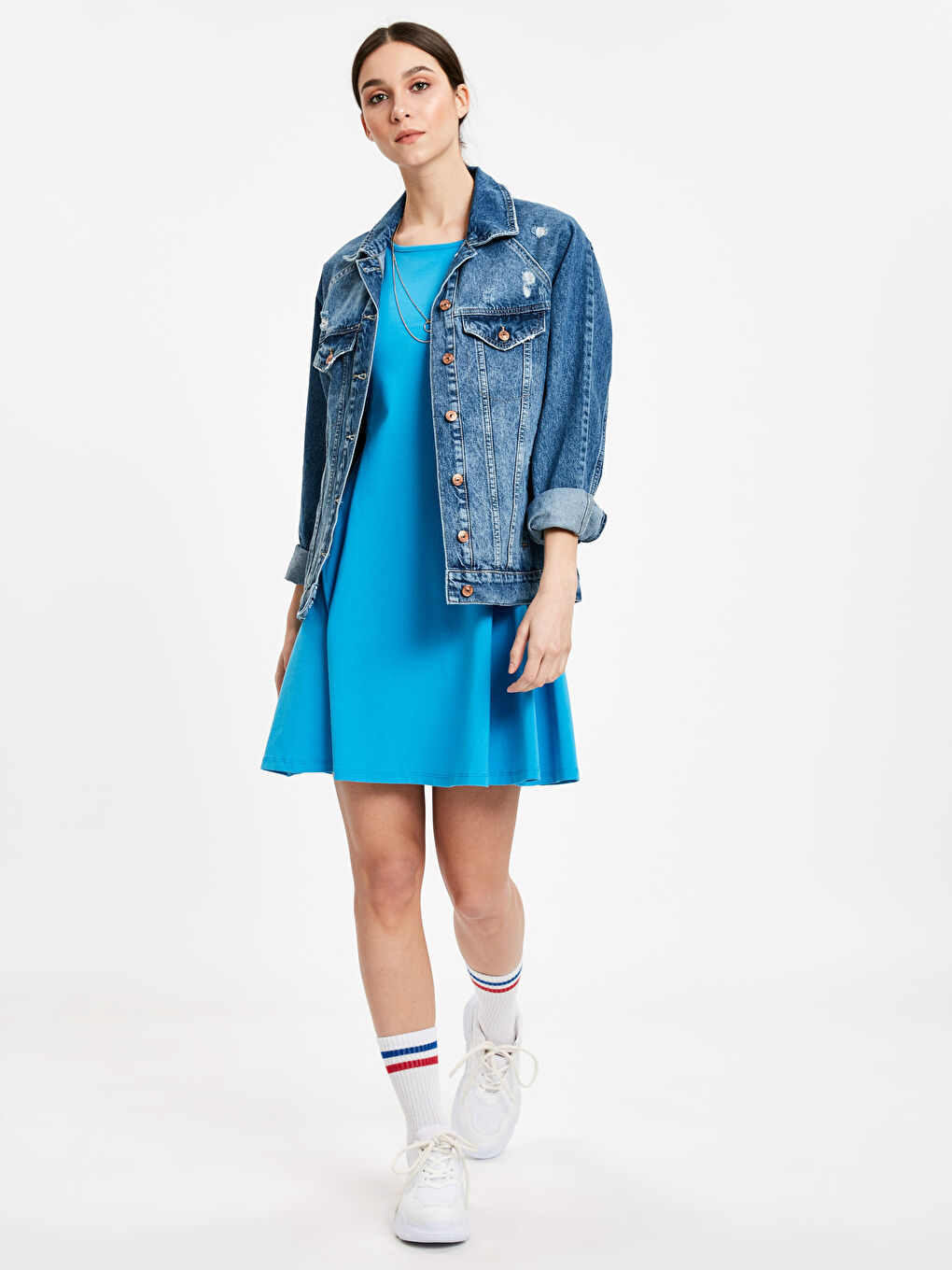 Sleeveless Combed Cotton Women's Dress -9S9225Z8-H7M