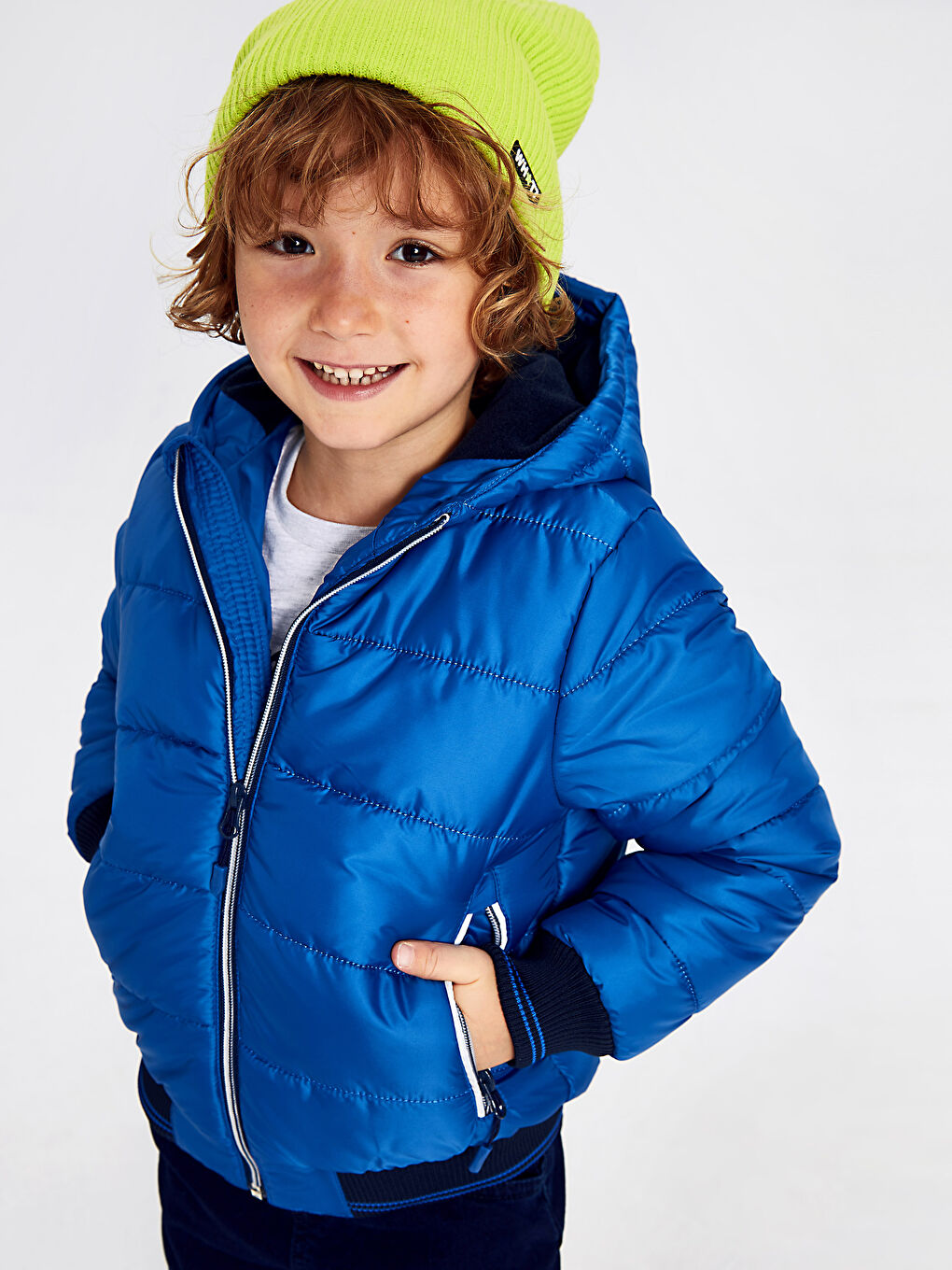 Boys blue puffer coat 2025