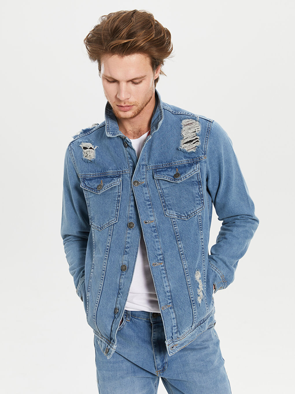 Standard Fit Men's Jean Jacket 0S0291Z8311 0S0291Z8311 LC Waikiki