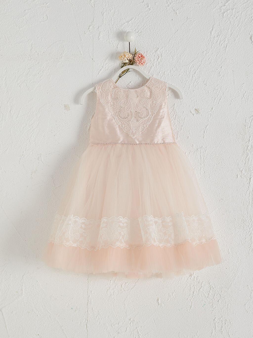 Sari Daisy Girl Kiz Bebek Desenli Abiye Elbise Lc Waikiki