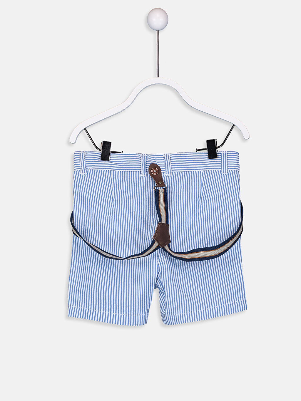 Modalite Net Lcw Erkek Bebek Cizgili Sort Ve Pantolon Askisi