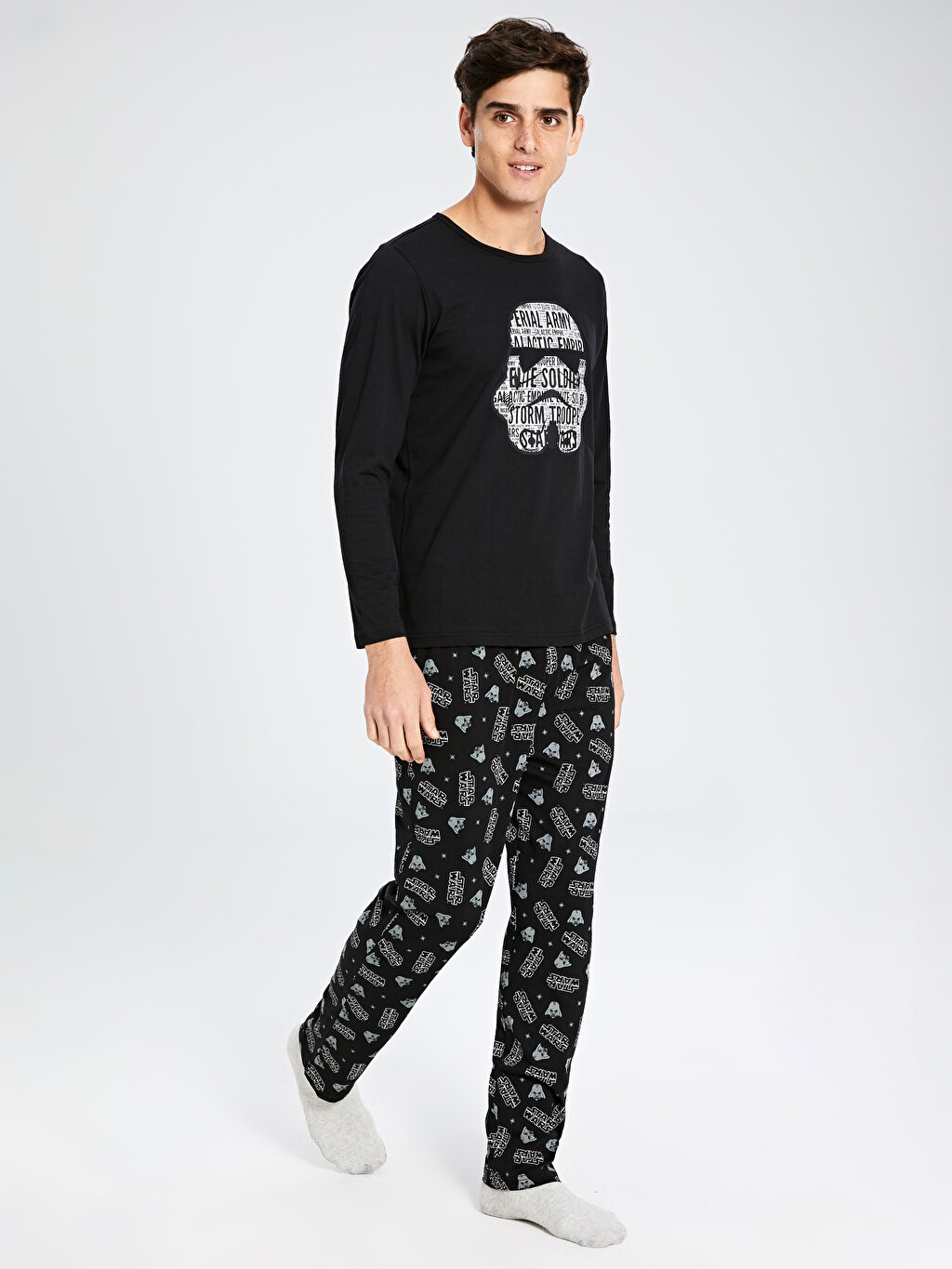 LCW Star Wars Baskılı Standart Kalıp Pijama Takımı. 4