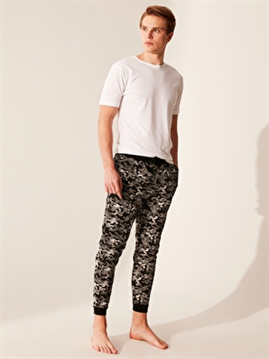 Standart Kalıp Desenli Pijama Altı