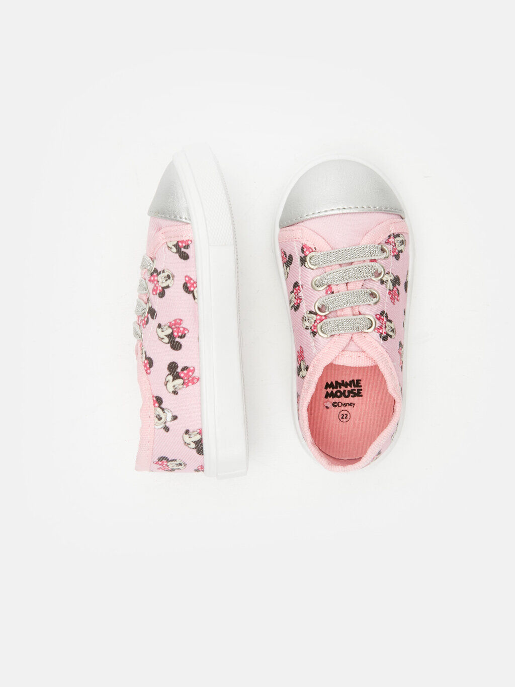 Pembe Kiz Bebek Minnie Mouse Baskili Ayakkabi Lc Waikiki