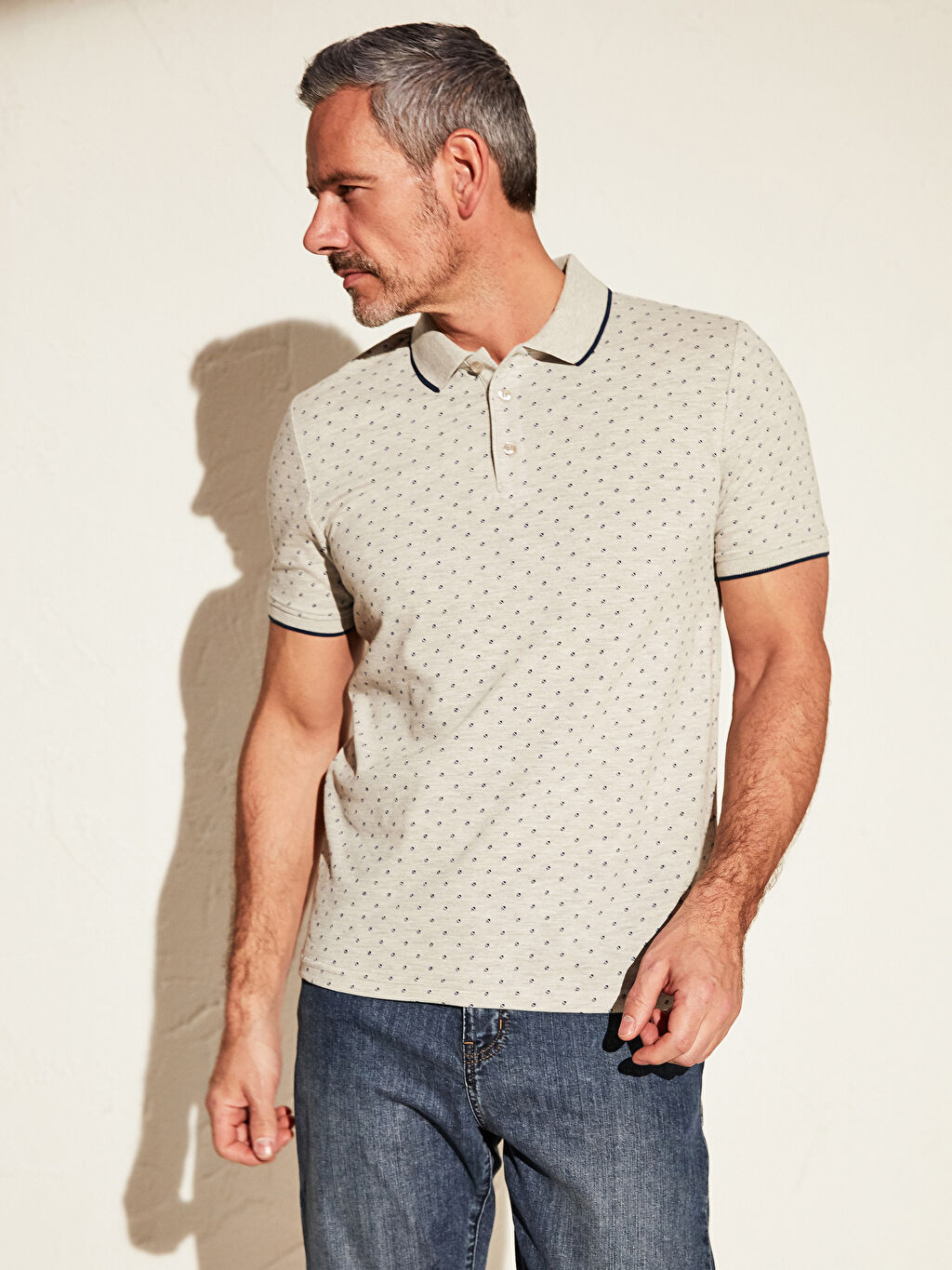 Ekru Polo Yaka Tisort Lc Waikiki