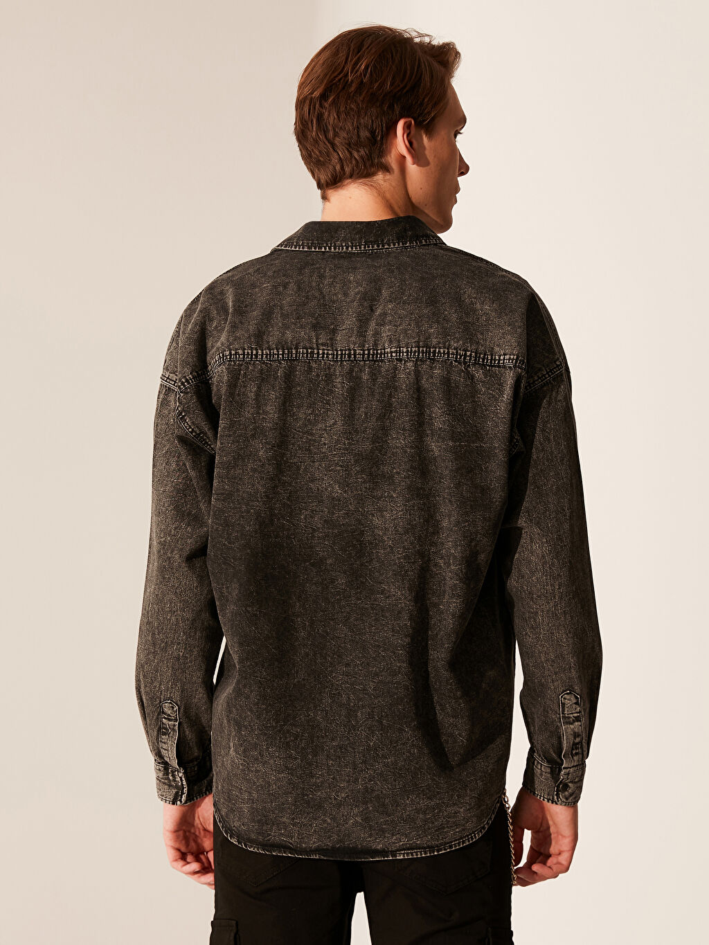 Antrasit Oversize Jean Gomlek Lc Waikiki