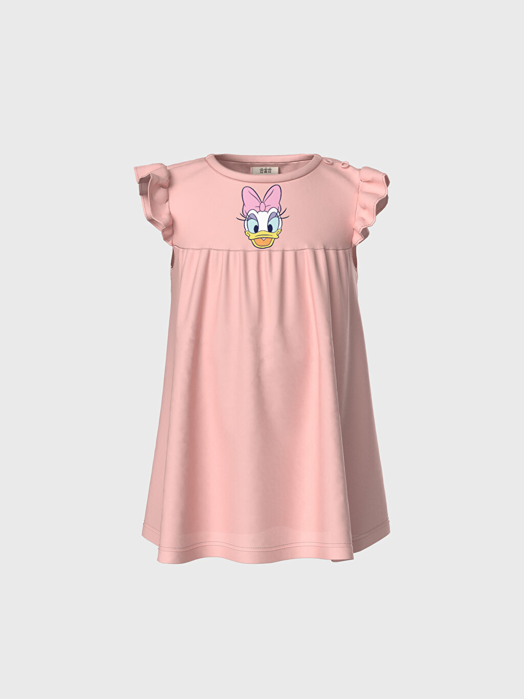 Pembe Kiz Bebek Disney Baskili Elbise 2 Li Lc Waikiki
